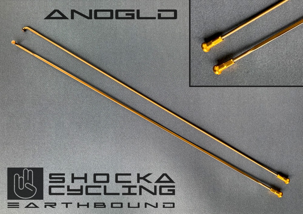Shocka Colored Spokes - Anodized-look gold