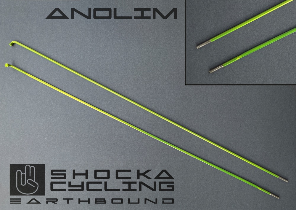 Shocka Colored Spokes - Anodized-look lime