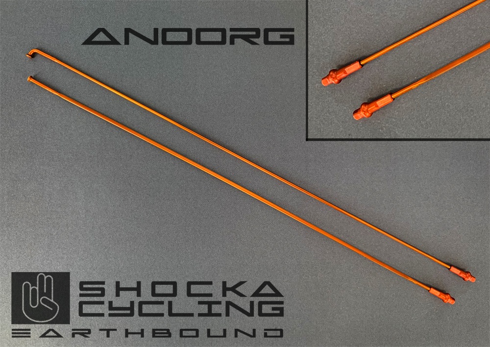 Shocka Colored Spokes - Anodized-look orange